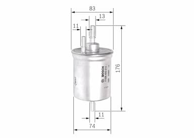 Degvielas filtrs BOSCH F 026 403 012 5