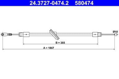 Trose, Stāvbremžu sistēma ATE 24.3727-0474.2 1