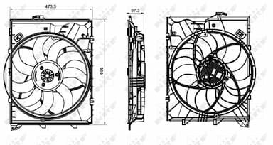 Ventilators, Motora dzesēšanas sistēma NRF 47863 2