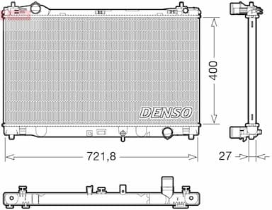 Radiators, Motora dzesēšanas sistēma DENSO DRM51021 1