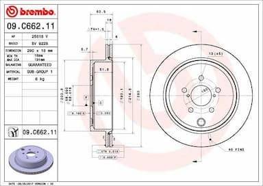 Bremžu diski BREMBO 09.C662.11 1