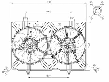 Ventilators, Motora dzesēšanas sistēma NRF 47942 1