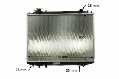 Radiators, Motora dzesēšanas sistēma MAHLE CR 1746 000S 10