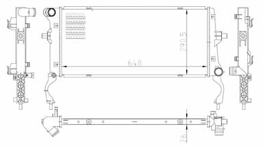 Radiators, Motora dzesēšanas sistēma NRF 550034 1