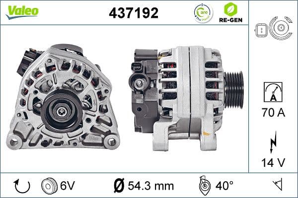 Ģenerators VALEO 437192 1