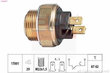 Termoslēdzis, Radiatora ventilators EPS 1.850.017 1