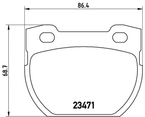 Bremžu uzliku kompl., Disku bremzes BREMBO P 44 006 1