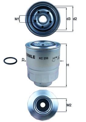 Degvielas filtrs KNECHT KC 256D 1