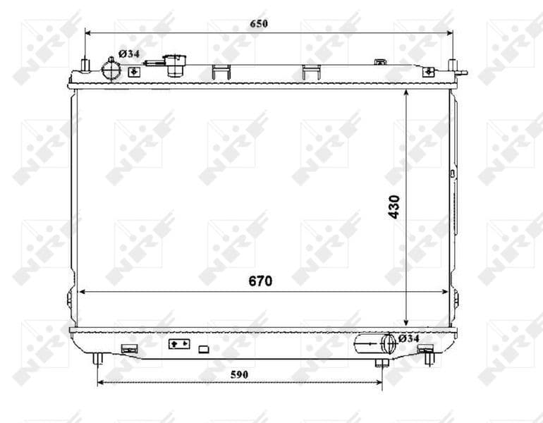 Radiators, Motora dzesēšanas sistēma NRF 53847 1