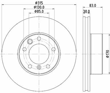 Bremžu diski HELLA 8DD 355 132-151 4