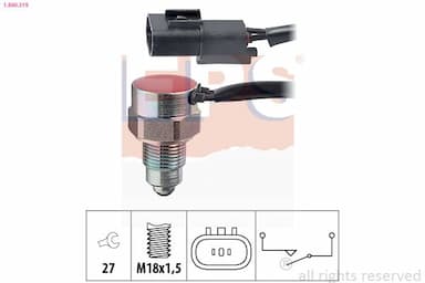 Slēdzis, Atpakaļgaitas signāla lukturis EPS 1.860.319 1