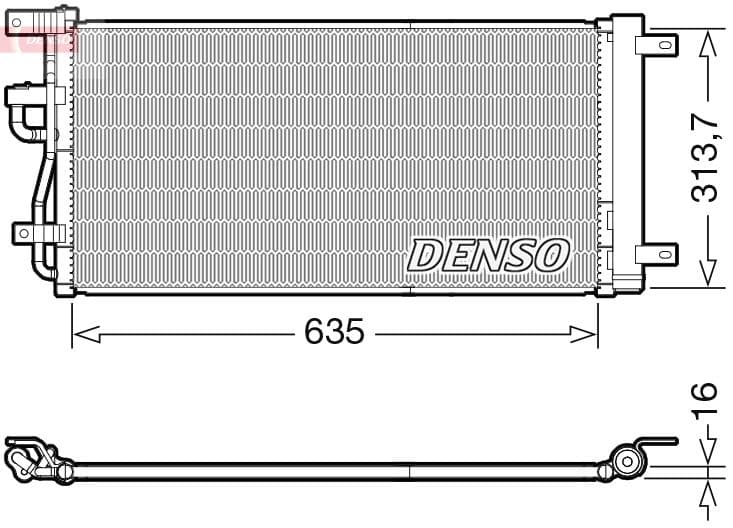 Kondensators, Gaisa kond. sistēma DENSO DCN15007 1