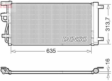 Kondensators, Gaisa kond. sistēma DENSO DCN15007 1