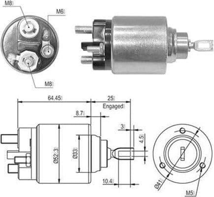 Ievilcējrelejs, Starteris MAGNETI MARELLI 940113050010 1