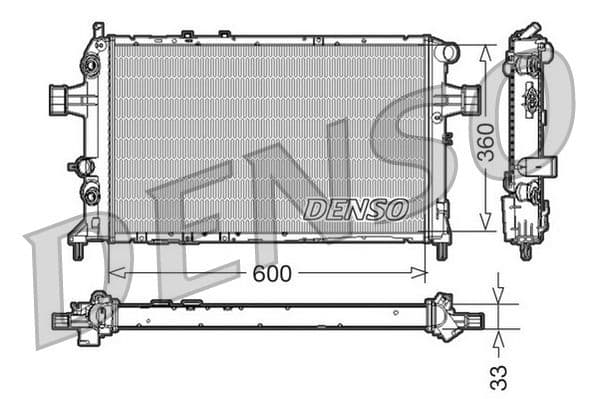 Radiators, Motora dzesēšanas sistēma DENSO DRM20017 1