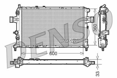 Radiators, Motora dzesēšanas sistēma DENSO DRM20017 1