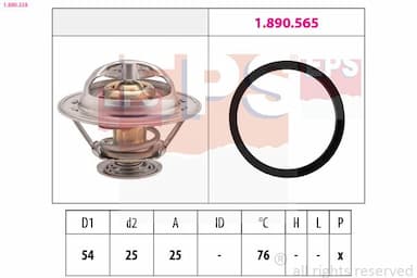 Termostats, Dzesēšanas šķidrums EPS 1.880.328 1