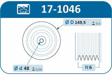 Piedziņas skriemelis, Kloķvārpsta IJS GROUP 17-1046 2