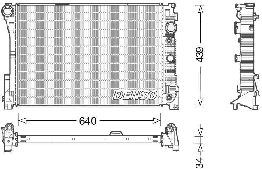 Radiators, Motora dzesēšanas sistēma DENSO DRM17048 1