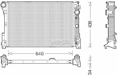 Radiators, Motora dzesēšanas sistēma DENSO DRM17048 1