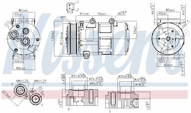 Kompresors, Gaisa kond. sistēma NISSENS 89326 6