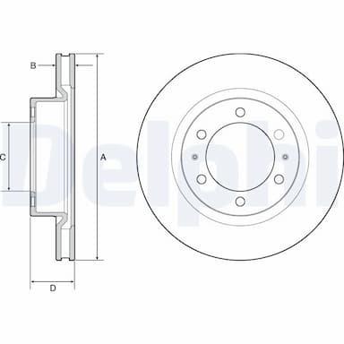 Bremžu diski DELPHI BG4925C 1