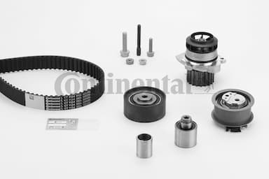 Ūdenssūknis + Zobsiksnas komplekts CONTINENTAL CTAM CT1134WP1 1