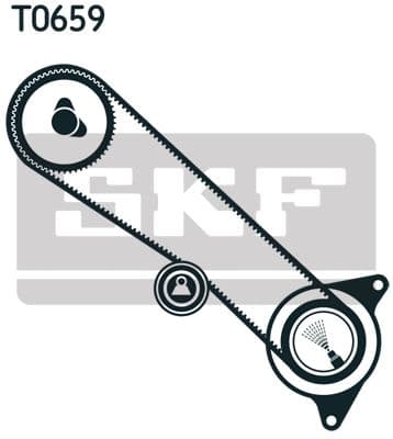 Zobsiksnas komplekts SKF VKMA 91711 2