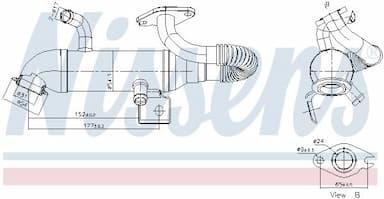 Radiators, Izplūdes gāzu recirkulācija NISSENS 989408 1