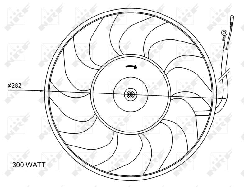 Ventilators, Motora dzesēšanas sistēma NRF 47072 1