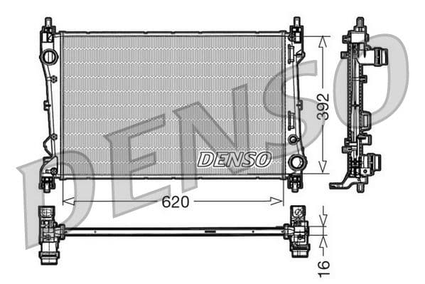 Radiators, Motora dzesēšanas sistēma DENSO DRM09113 1