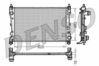 Radiators, Motora dzesēšanas sistēma DENSO DRM09113 1