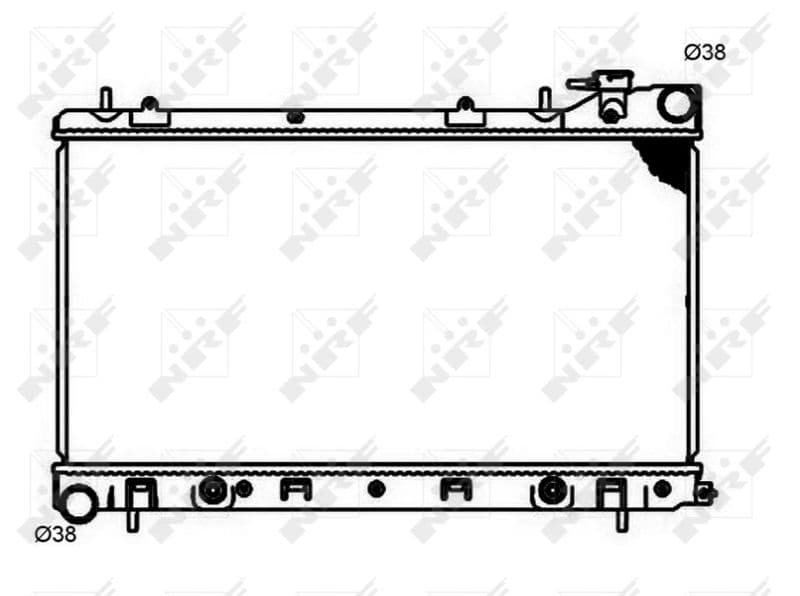 Radiators, Motora dzesēšanas sistēma NRF 53597 1