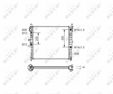 Radiators, Motora dzesēšanas sistēma NRF 55336 5