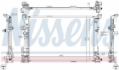 Radiators, Motora dzesēšanas sistēma NISSENS 67186 6