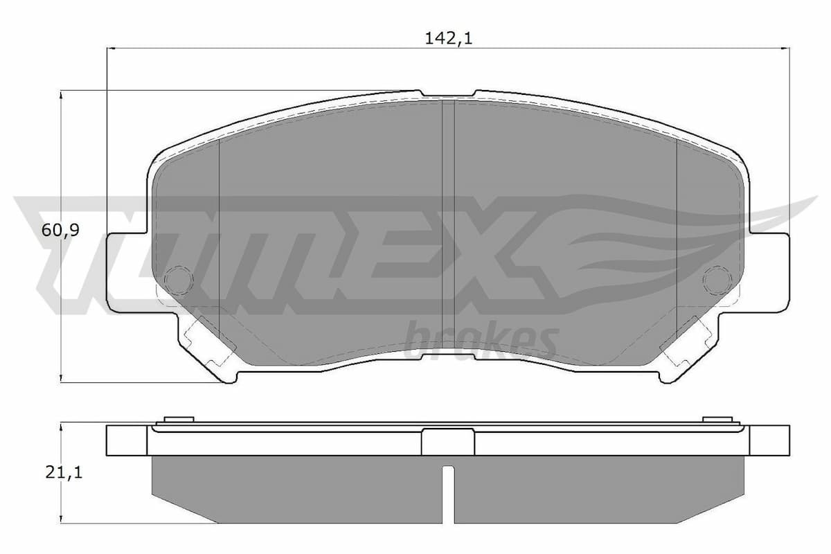 Bremžu uzliku kompl., Disku bremzes TOMEX Brakes TX 17-251 1