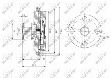 Sajūgs, Radiatora ventilators NRF 49634 5