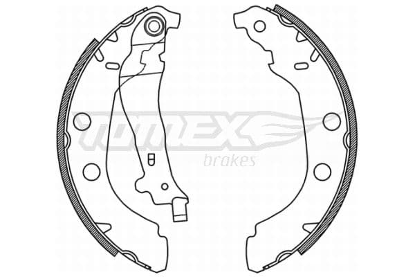 Bremžu loku komplekts TOMEX Brakes TX 21-15 1