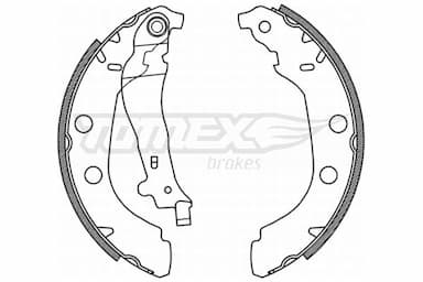 Bremžu loku komplekts TOMEX Brakes TX 21-15 1