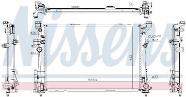 Radiators, Motora dzesēšanas sistēma NISSENS 627063 6