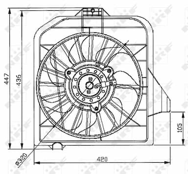 Ventilators, Motora dzesēšanas sistēma NRF 47032 1