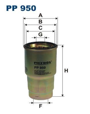 Degvielas filtrs FILTRON PP 950 1