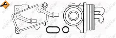 Eļļas radiators, Motoreļļa NRF 31182 5