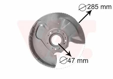 Dubļu sargs, Bremžu disks VAN WEZEL 3758372 1