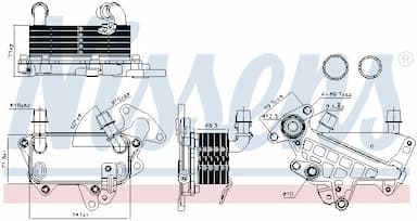 Eļļas radiators, Automātiskā pārnesumkārba NISSENS 90732 6