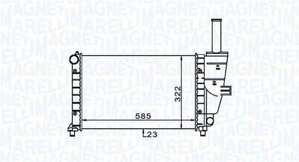 Radiators, Motora dzesēšanas sistēma MAGNETI MARELLI 350213187100 1