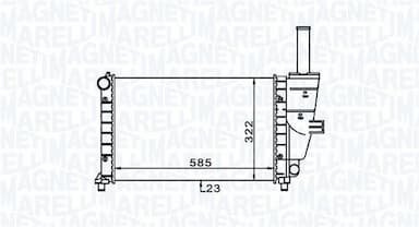 Radiators, Motora dzesēšanas sistēma MAGNETI MARELLI 350213187100 1