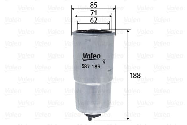 Degvielas filtrs VALEO 587186 1