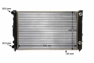 Radiators, Motora dzesēšanas sistēma MAHLE CR 132 000S 17