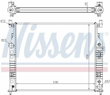 Radiators, Motora dzesēšanas sistēma NISSENS 62577A 6